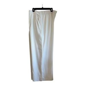 Abercrombie & Fitch Wide Leg Pants in White